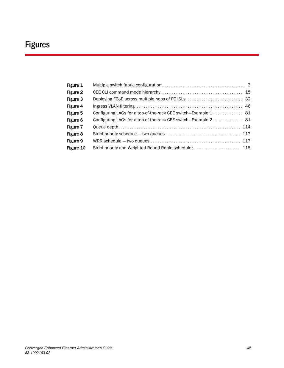 Figures | Brocade Communications Systems Converged Enhanced Ethernet 53-1002163-02 User Manual | Page 13 / 168