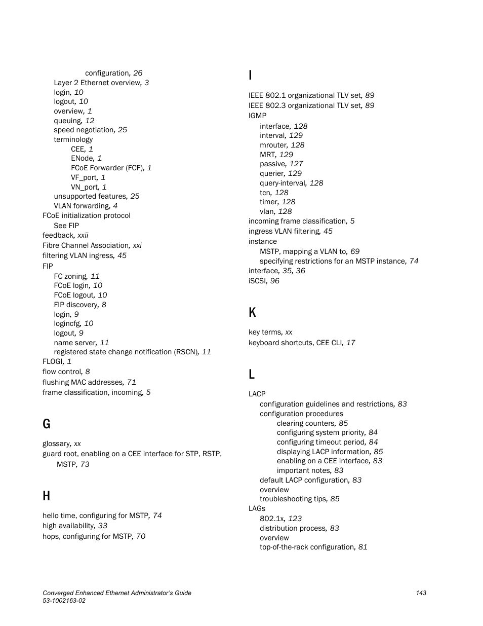 Brocade Communications Systems Converged Enhanced Ethernet 53-1002163-02 User Manual | Page 165 / 168