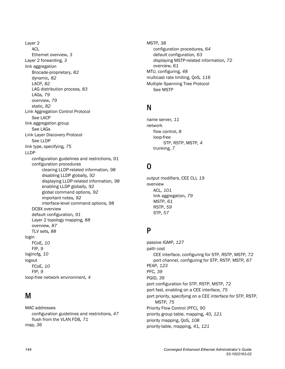 Brocade Communications Systems Converged Enhanced Ethernet 53-1002163-02 User Manual | Page 166 / 168
