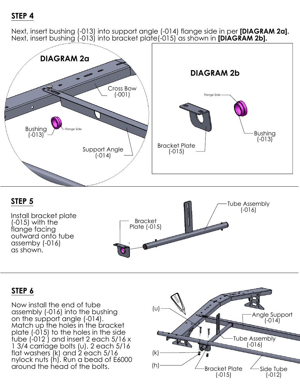 Drawing view160, Detail view ar (1 : 5), Drawing view162 | Detail view av (1 : 4), Drawing view165, Detail view bb (1 : 8), Drawing view167, Drawing view168, Diagram 2a, Diagram 2b | Kargo Master Clamp & Lock Curb Side (40803) User Manual | Page 5 / 8