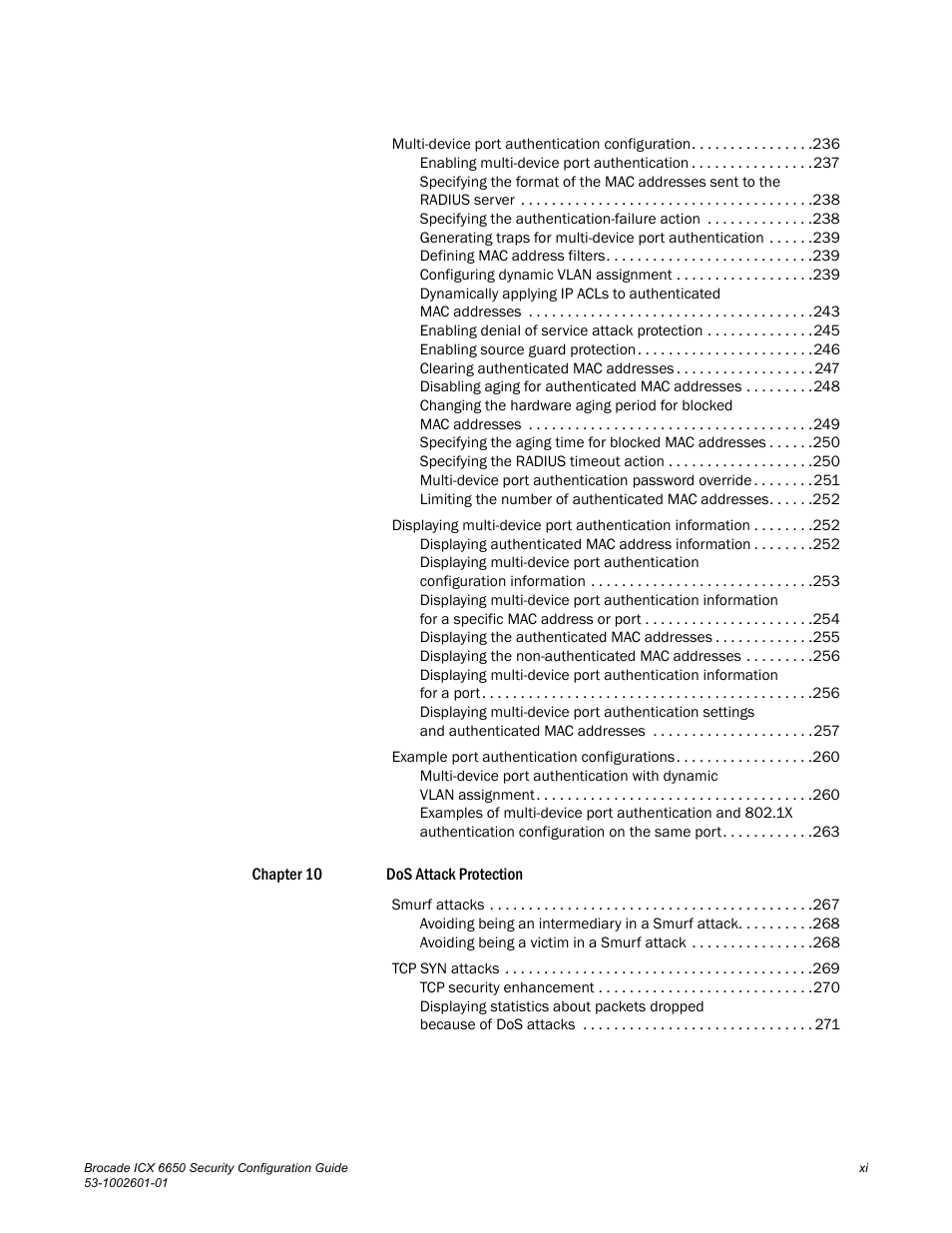 Brocade Communications Systems Brocade ICX 6650 6650 User Manual | Page 11 / 332