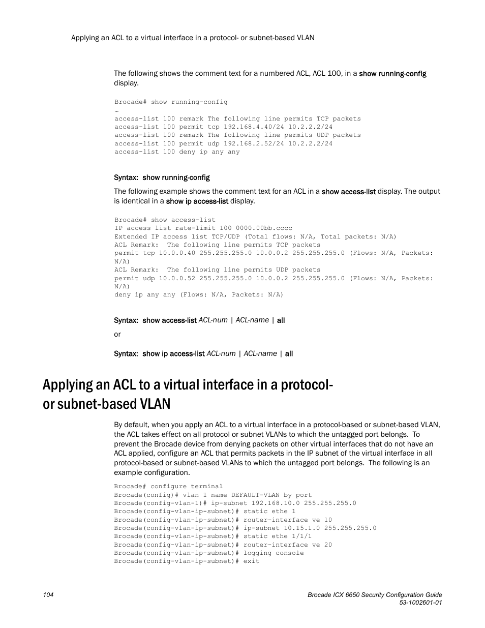 Brocade Communications Systems Brocade ICX 6650 6650 User Manual | Page 124 / 332