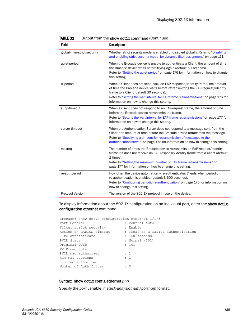 Brocade Communications Systems Brocade ICX 6650 6650 User Manual | Page 205 / 332