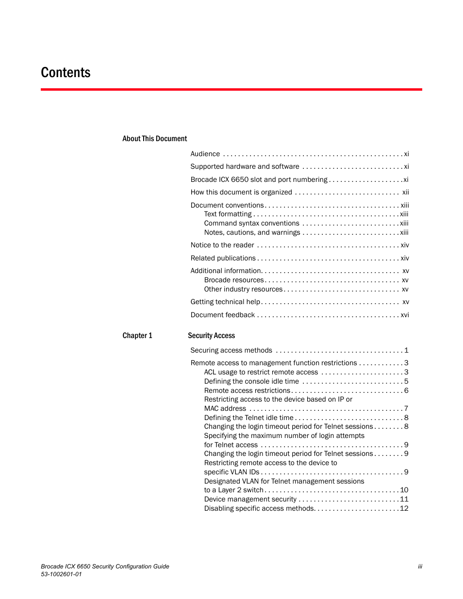 Brocade Communications Systems Brocade ICX 6650 6650 User Manual | Page 3 / 332