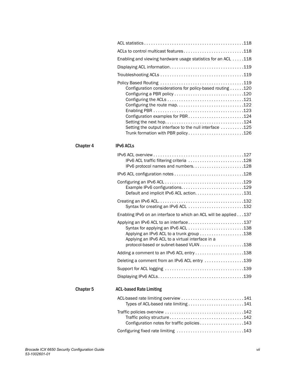 Brocade Communications Systems Brocade ICX 6650 6650 User Manual | Page 7 / 332