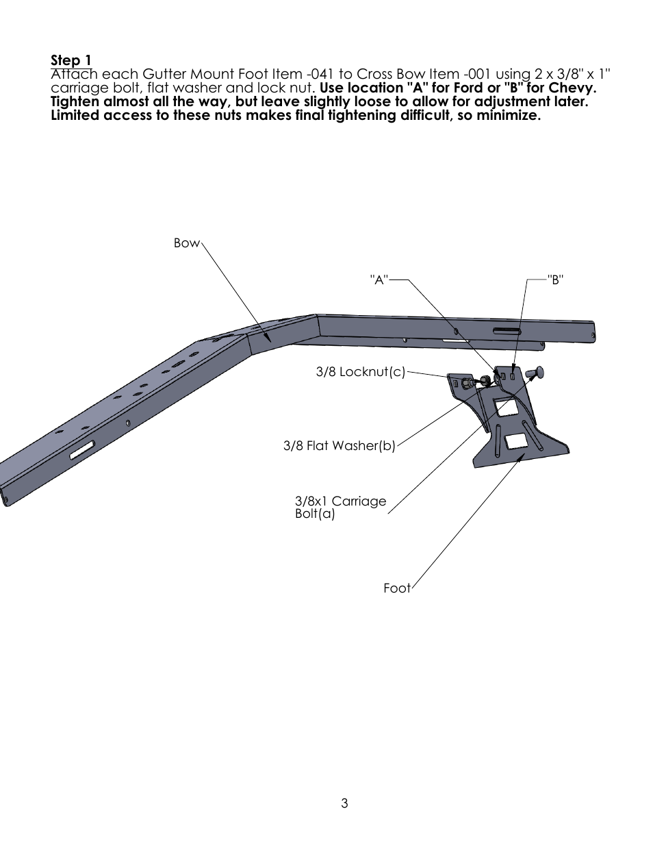 Drawing view156 | Kargo Master Drop Down Ladder Rack (40853) User Manual | Page 4 / 17