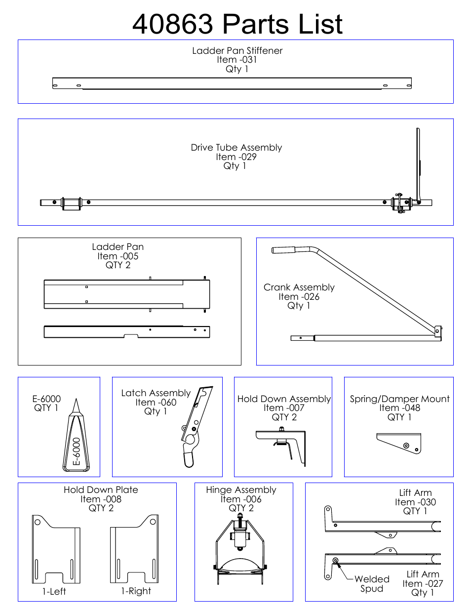 Kargo Master EZ Lo-Down Driver Side Mechanism (40863) User Manual | 9 pages
