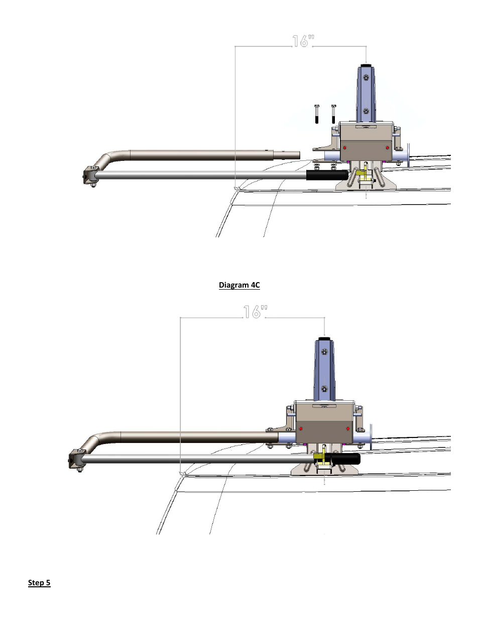 Kargo Master Single Drop Down Ladder Rack E-Series/GM (40953) User Manual | Page 7 / 9