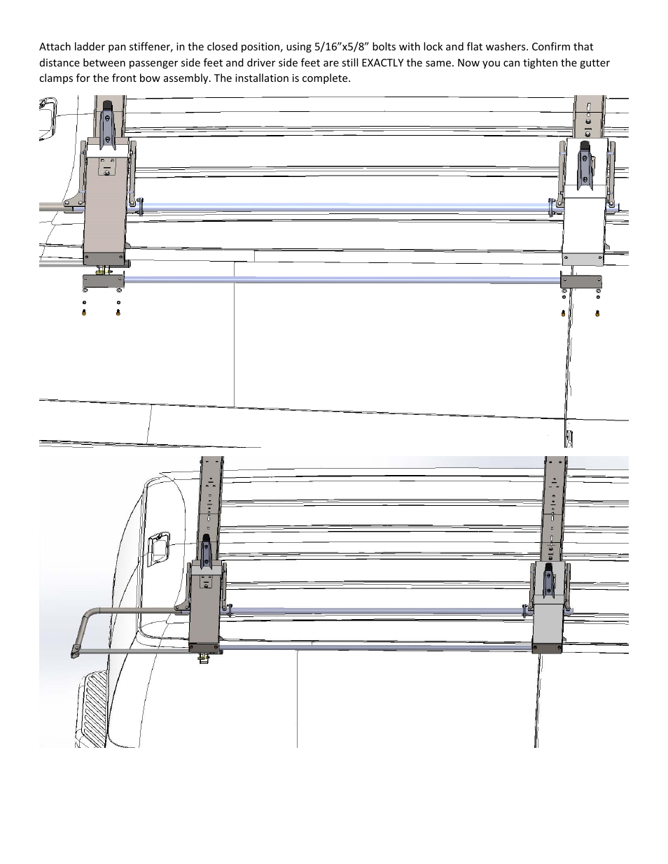 Kargo Master Single Drop Down Ladder Rack E-Series/GM (40953) User Manual | Page 9 / 9