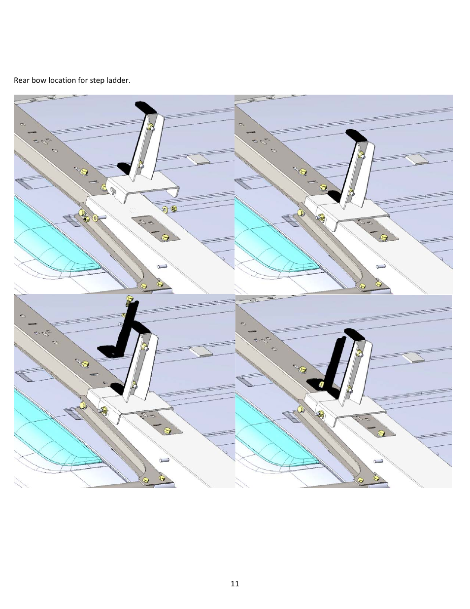 Kargo Master SINGLE Drop Down Ladder Rack New / Old Transit Connect / NV200 User Manual | Page 11 / 12