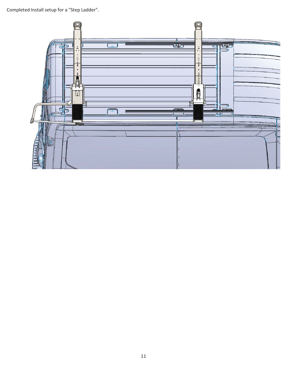 Kargo Master Single Drop Down Ladder Rack – Transit/NV Low Roof (40923) User Manual | Page 13 / 14