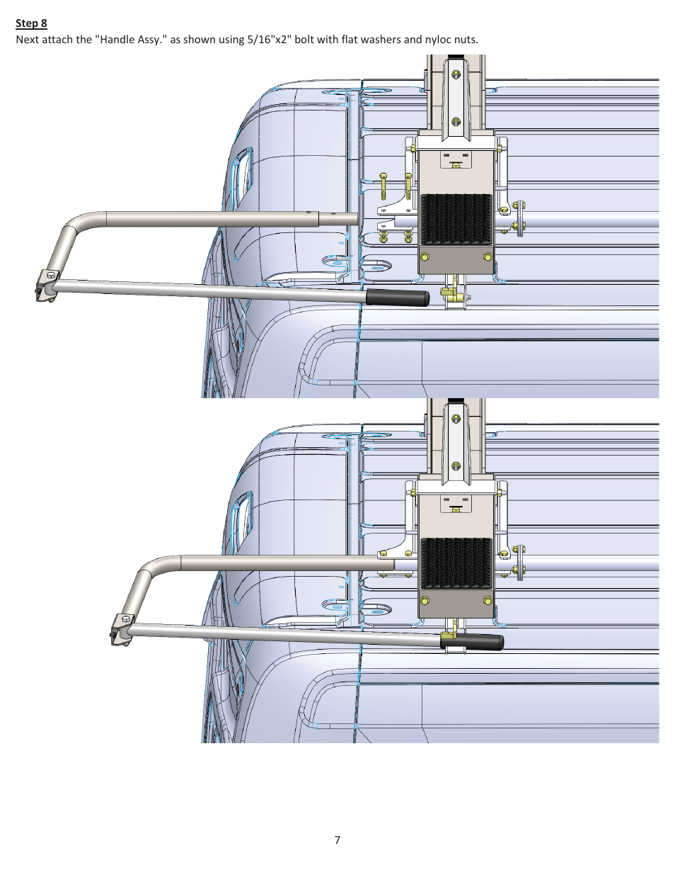 Kargo Master Single Drop Down Ladder Rack – Transit/NV Low Roof (40923) User Manual | Page 9 / 14