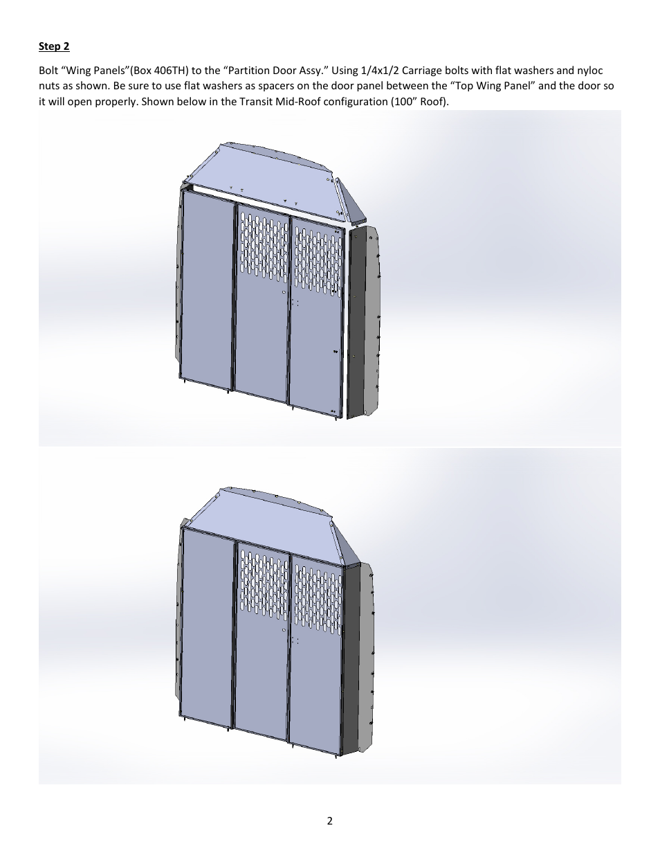 Kargo Master Transit Partition (406TH) User Manual | Page 2 / 6