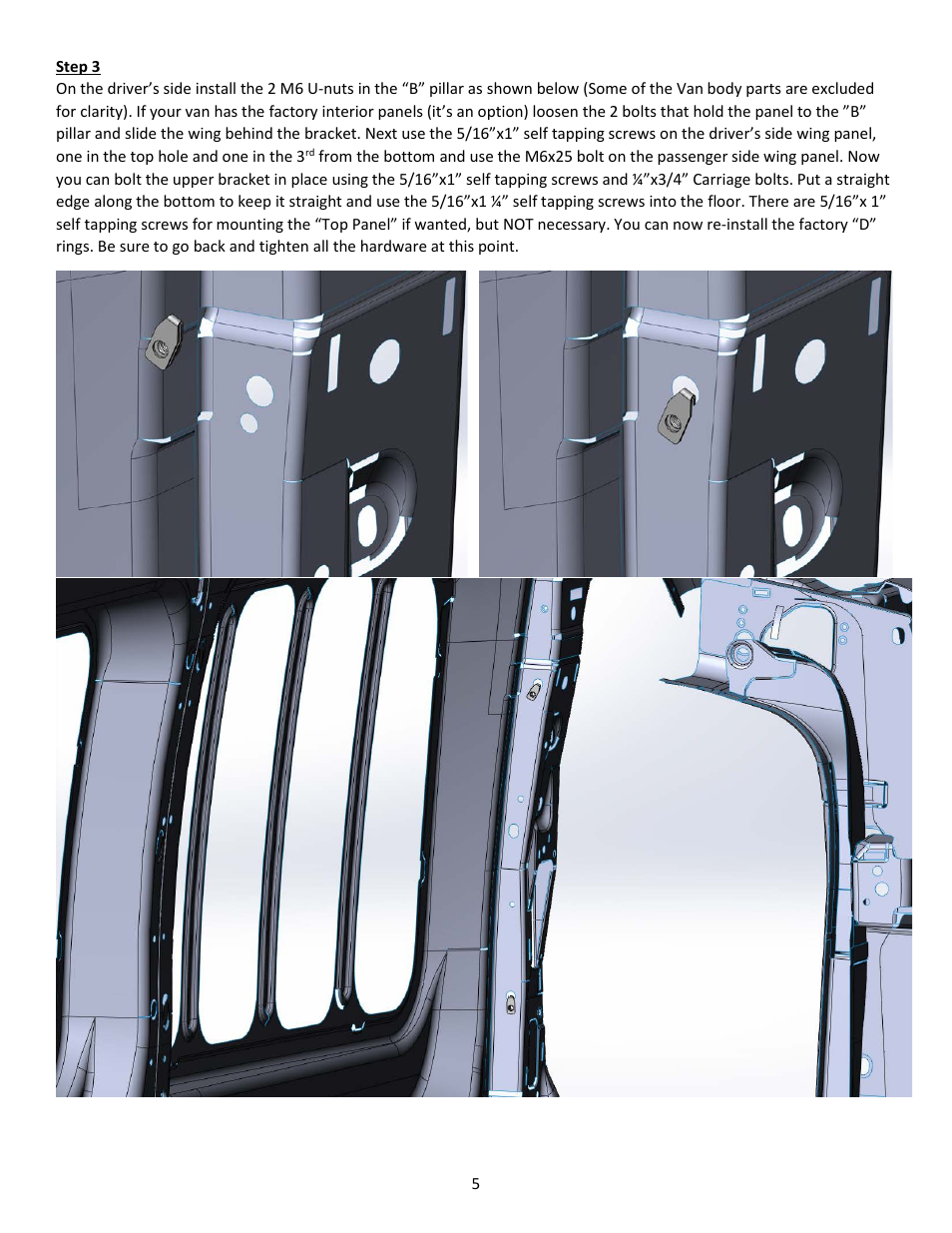 Kargo Master Transit Partition (406TH) User Manual | Page 5 / 6