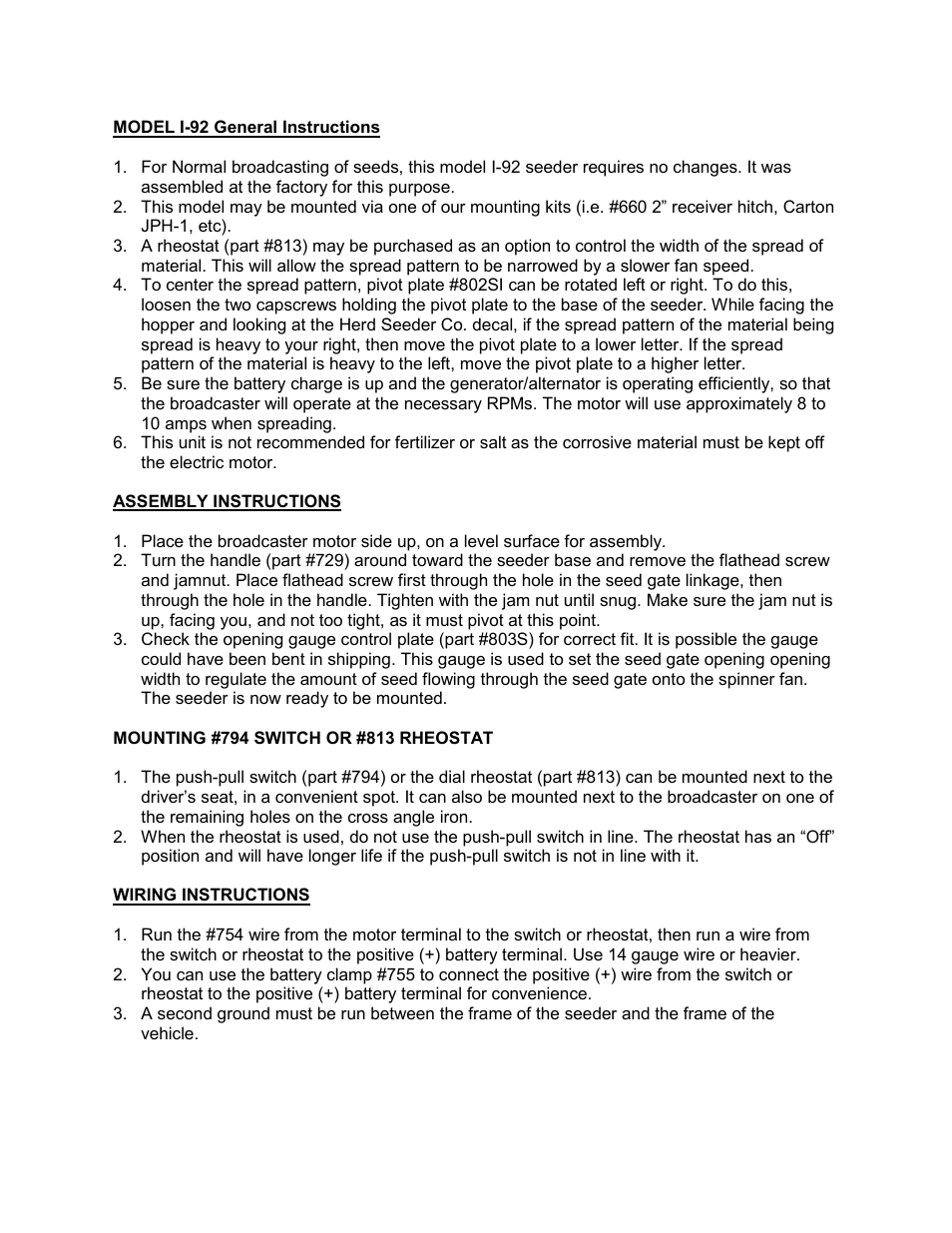 Kasco I-92 Seeder User Manual | Page 4 / 7