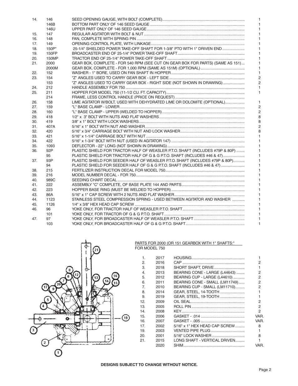 Kasco 750 Seeder User Manual | Page 3 / 6
