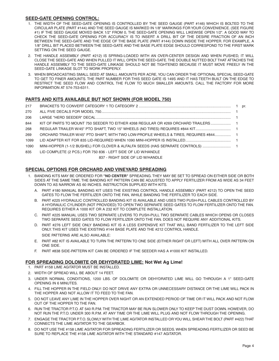 Kasco 750 Seeder User Manual | Page 5 / 6