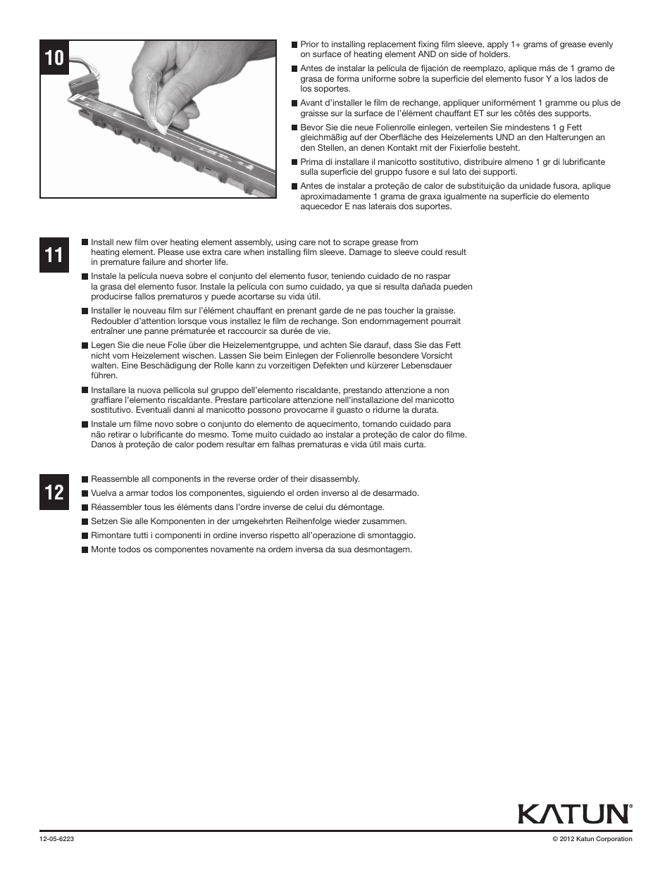 Katun Canon iR C5051 Fixing Film User Manual | Page 5 / 5