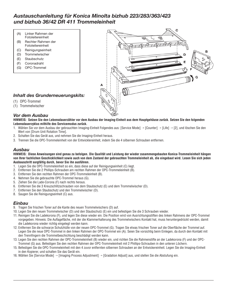 Katun KNM 223 Drum Kit User Manual | Page 5 / 8