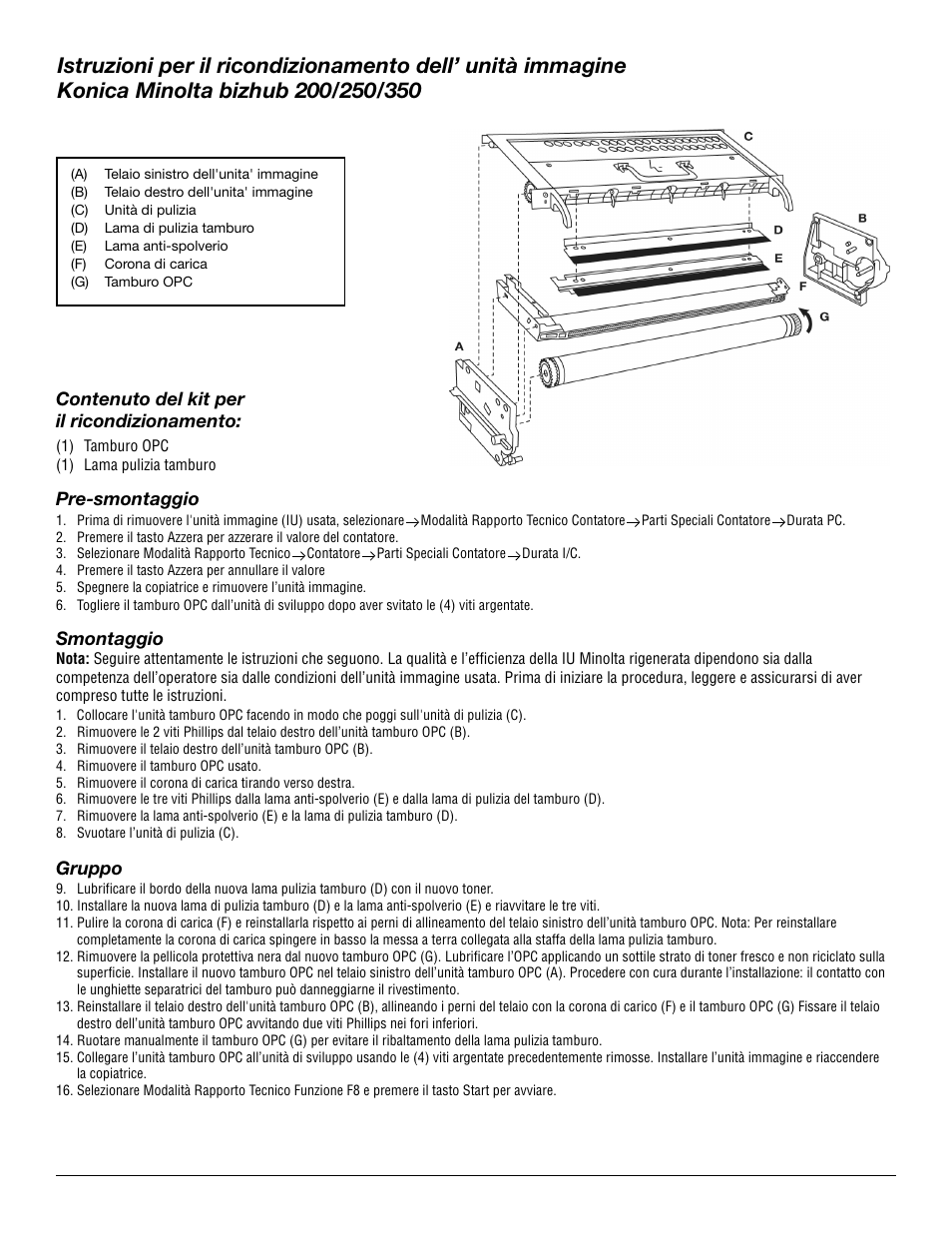 Katun Konica Minolta bizhub 350 Imaging Unit User Manual | Page 6 / 8