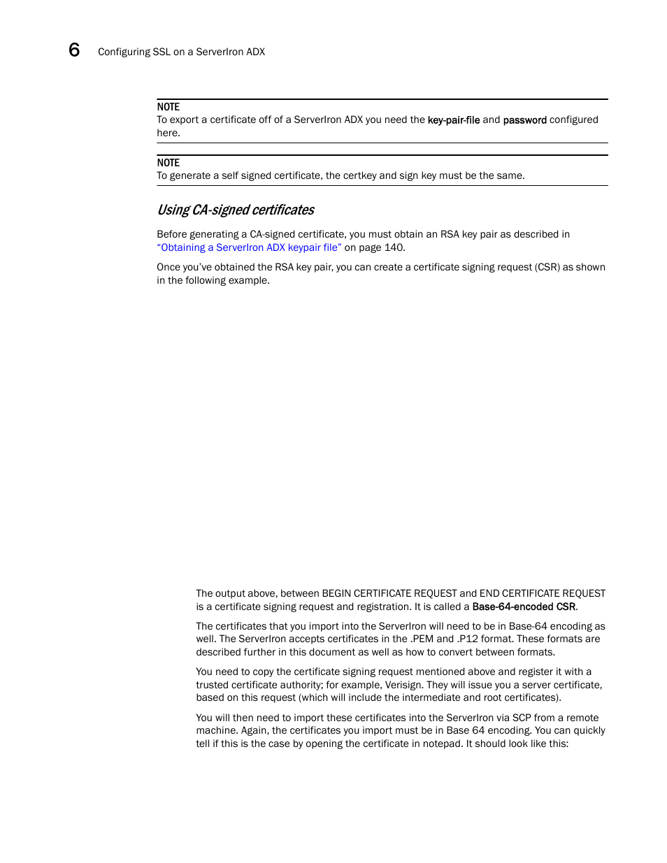 Using ca-signed certificates | Brocade Communications Systems ServerIron ADX 12.4.00a User Manual | Page 156 / 226