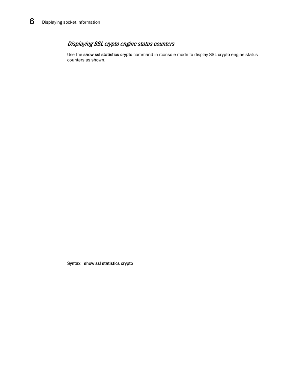 Displaying ssl crypto engine status counters | Brocade Communications Systems ServerIron ADX 12.4.00a User Manual | Page 218 / 226