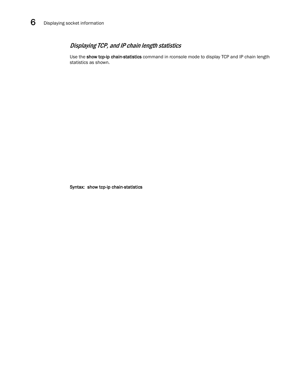 Displaying tcp, and ip chain length statistics | Brocade Communications Systems ServerIron ADX 12.4.00a User Manual | Page 220 / 226