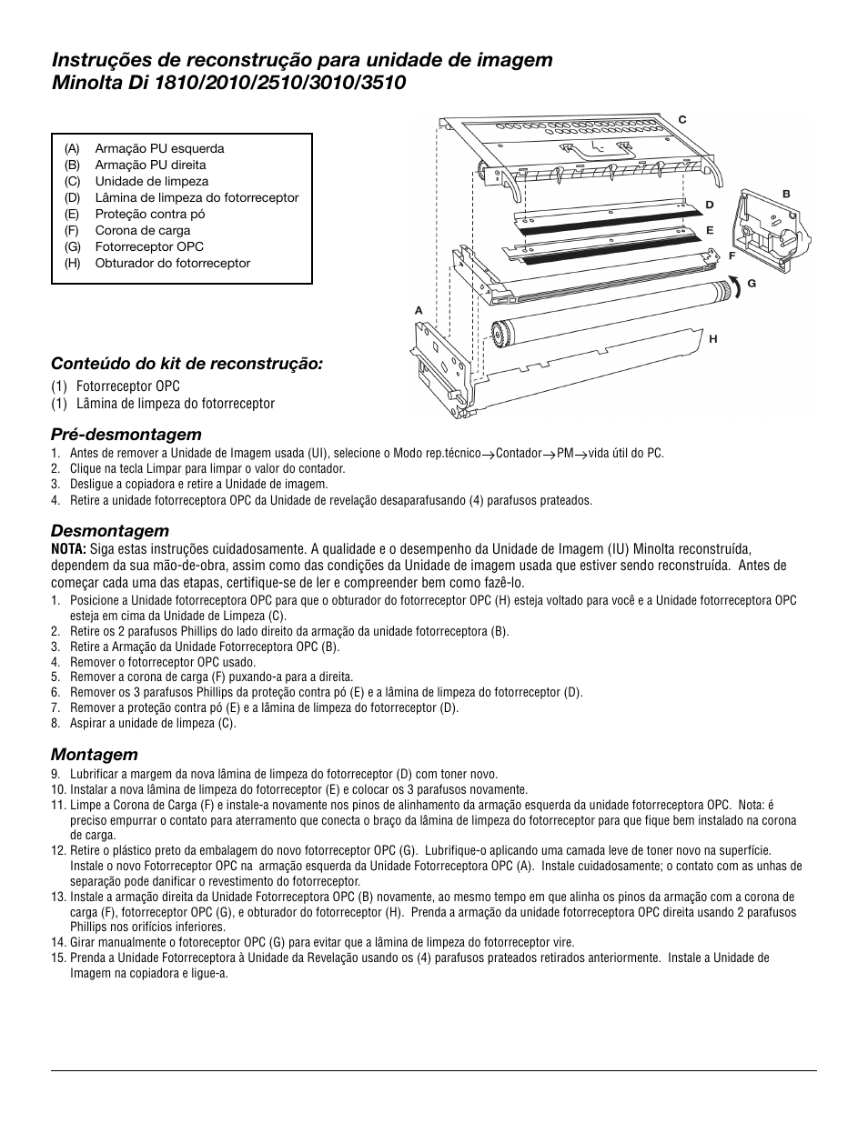 Katun Minolta Di 3510 Imaging Unit User Manual | Page 7 / 8