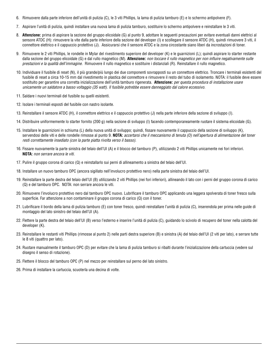 Katun Minolta Di 351F Imaging Unit User Manual | Page 12 / 12