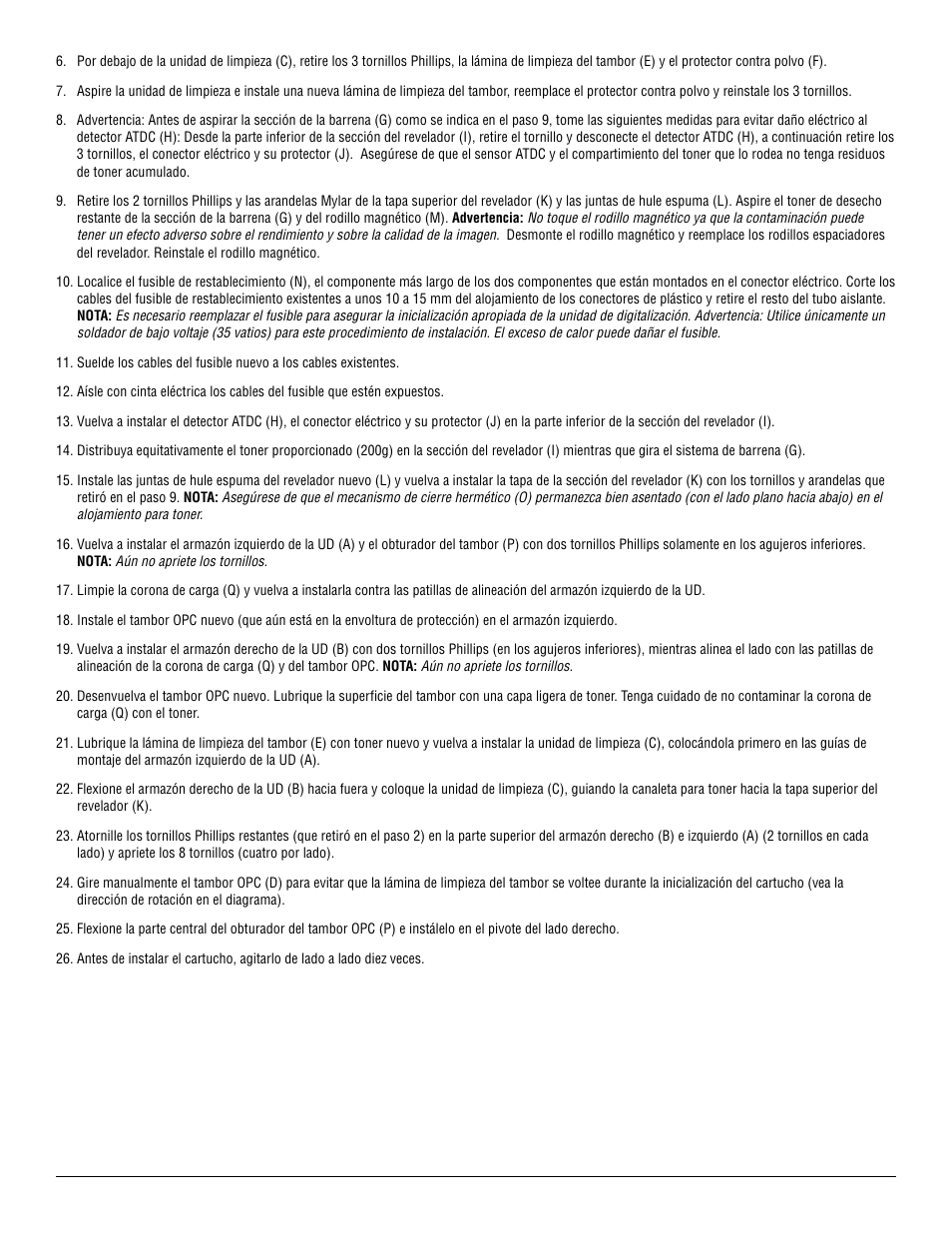 Katun Minolta Di 351F Imaging Unit User Manual | Page 4 / 12