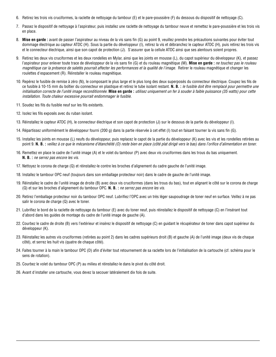 Katun Minolta Di 351F Imaging Unit User Manual | Page 6 / 12