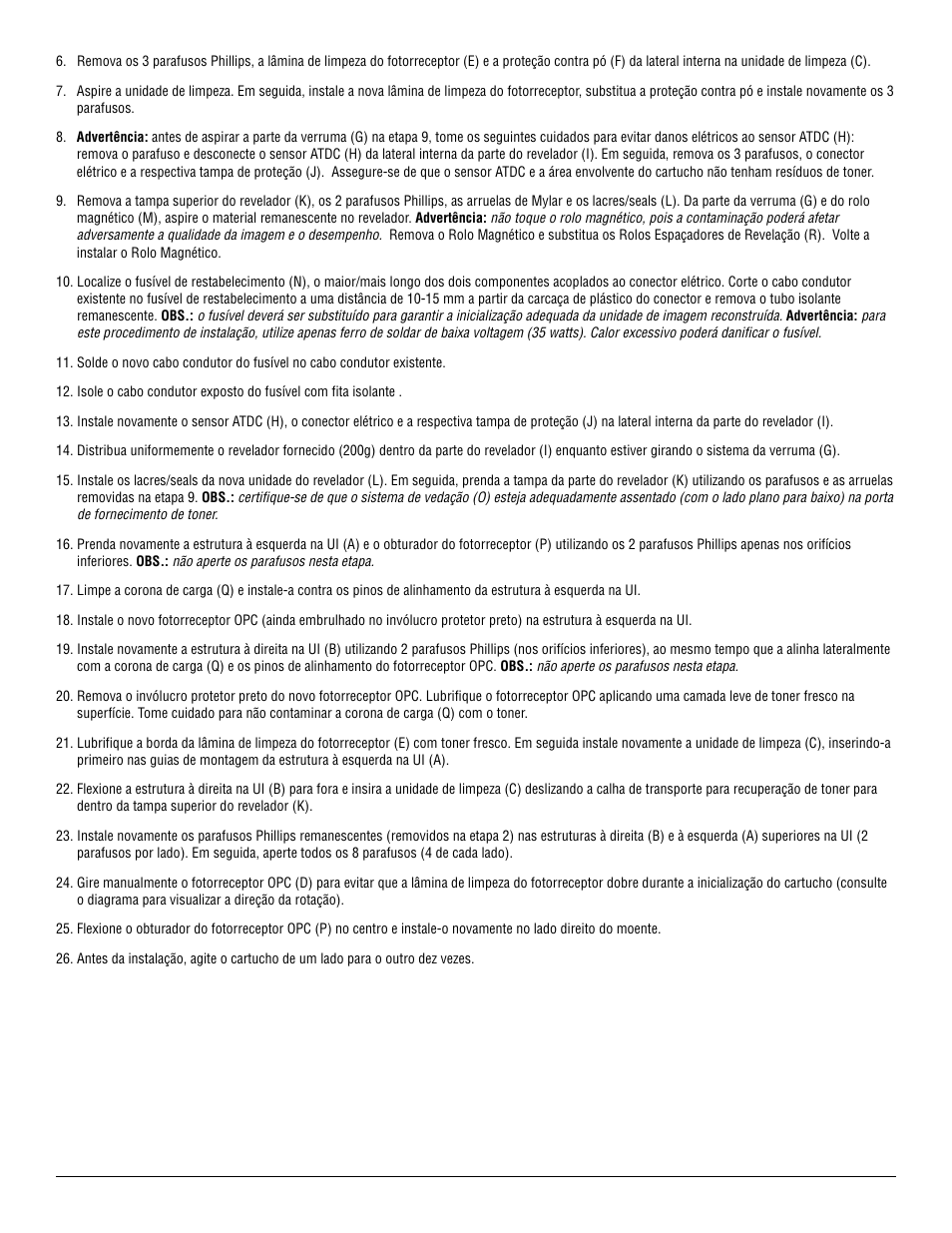 Katun Minolta Di 351F Imaging Unit User Manual | Page 8 / 12