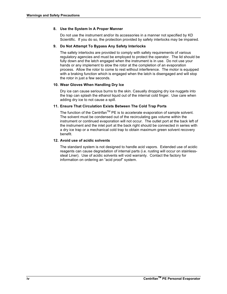 KD Scientific Centrifan PE User Manual | Page 4 / 40