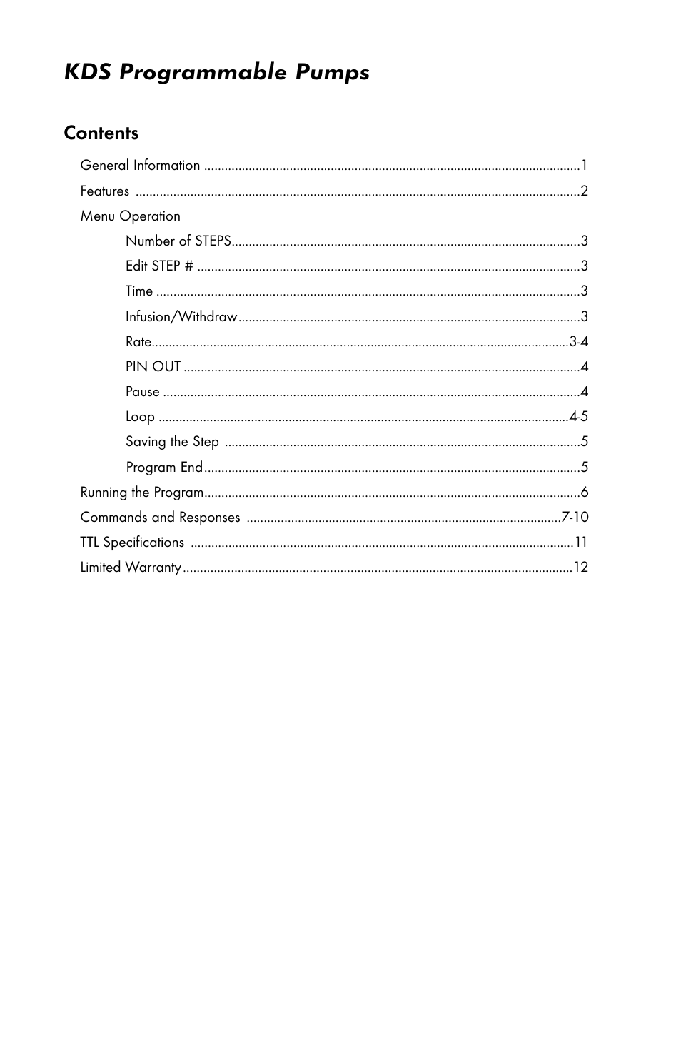 KD Scientific 200 Programmable Manual User Manual | Page 3 / 15