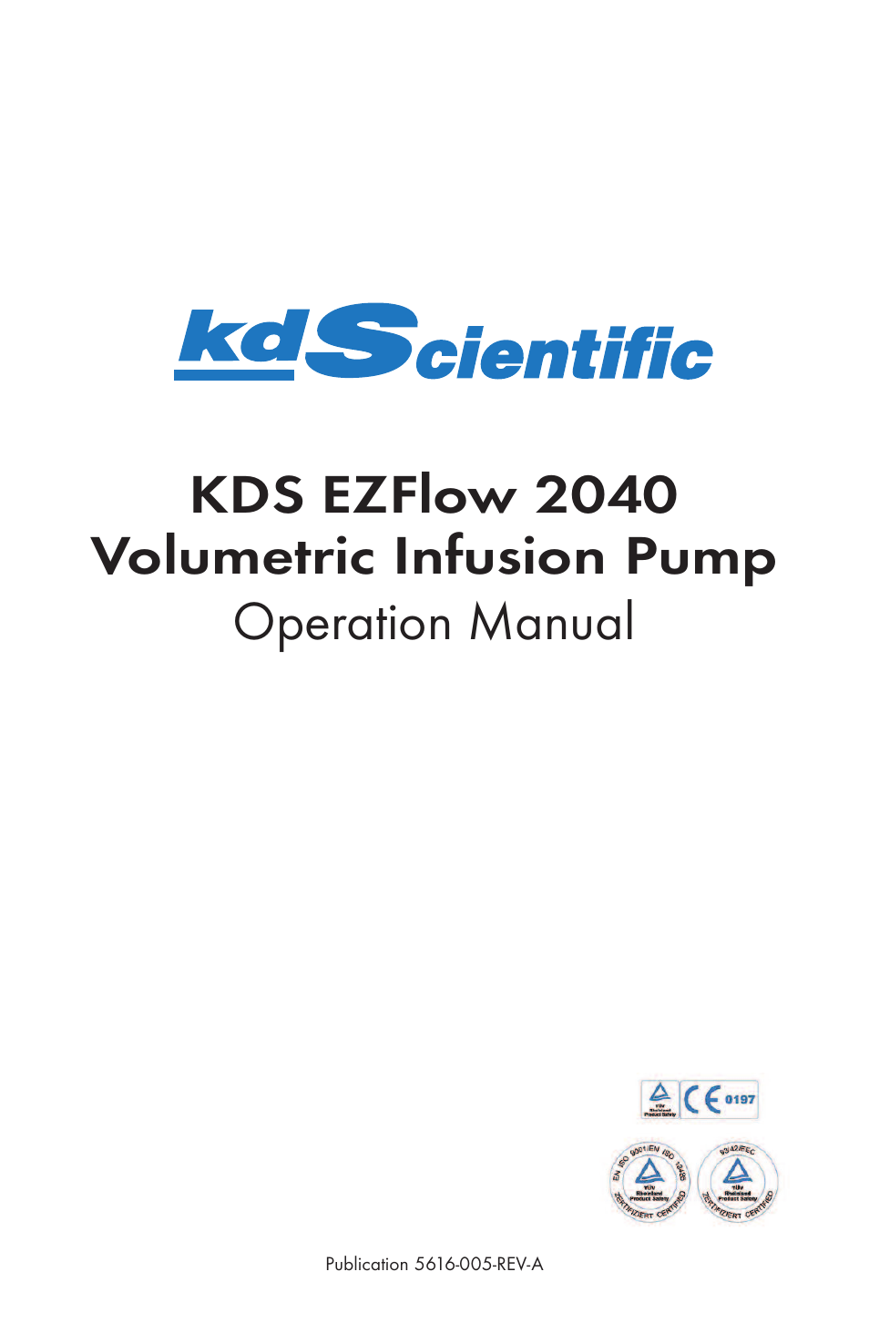 KD Scientific EZFLOW 2040 User Manual | 34 pages