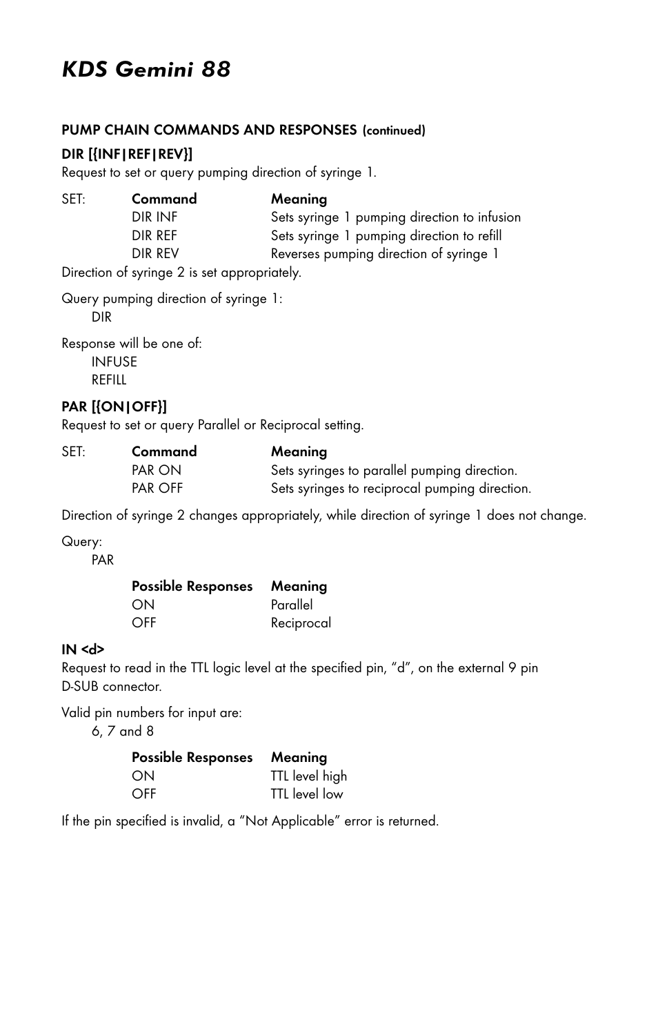 Kds gemini 88 | KD Scientific Gemini 88 User Manual | Page 23 / 33