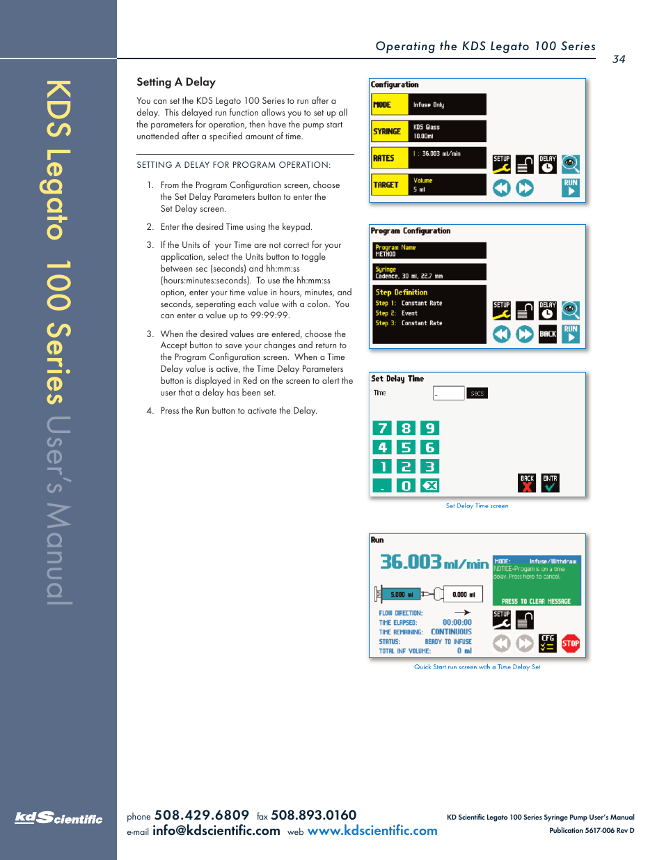 KD Scientific Legato 100 Series User Manual | Page 34 / 71