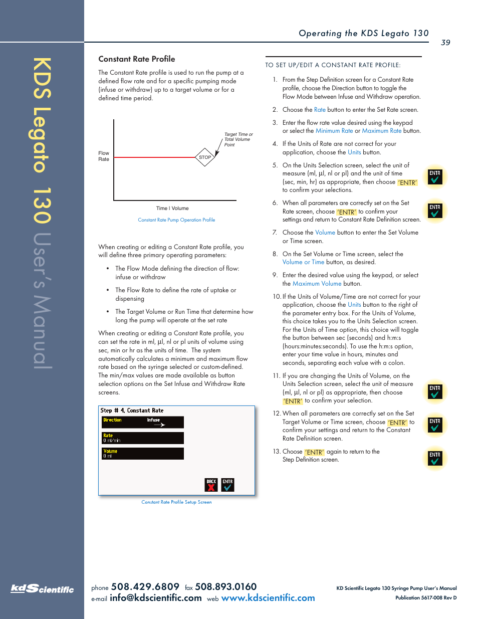 KD Scientific Legato 130 Series User Manual | Page 39 / 70