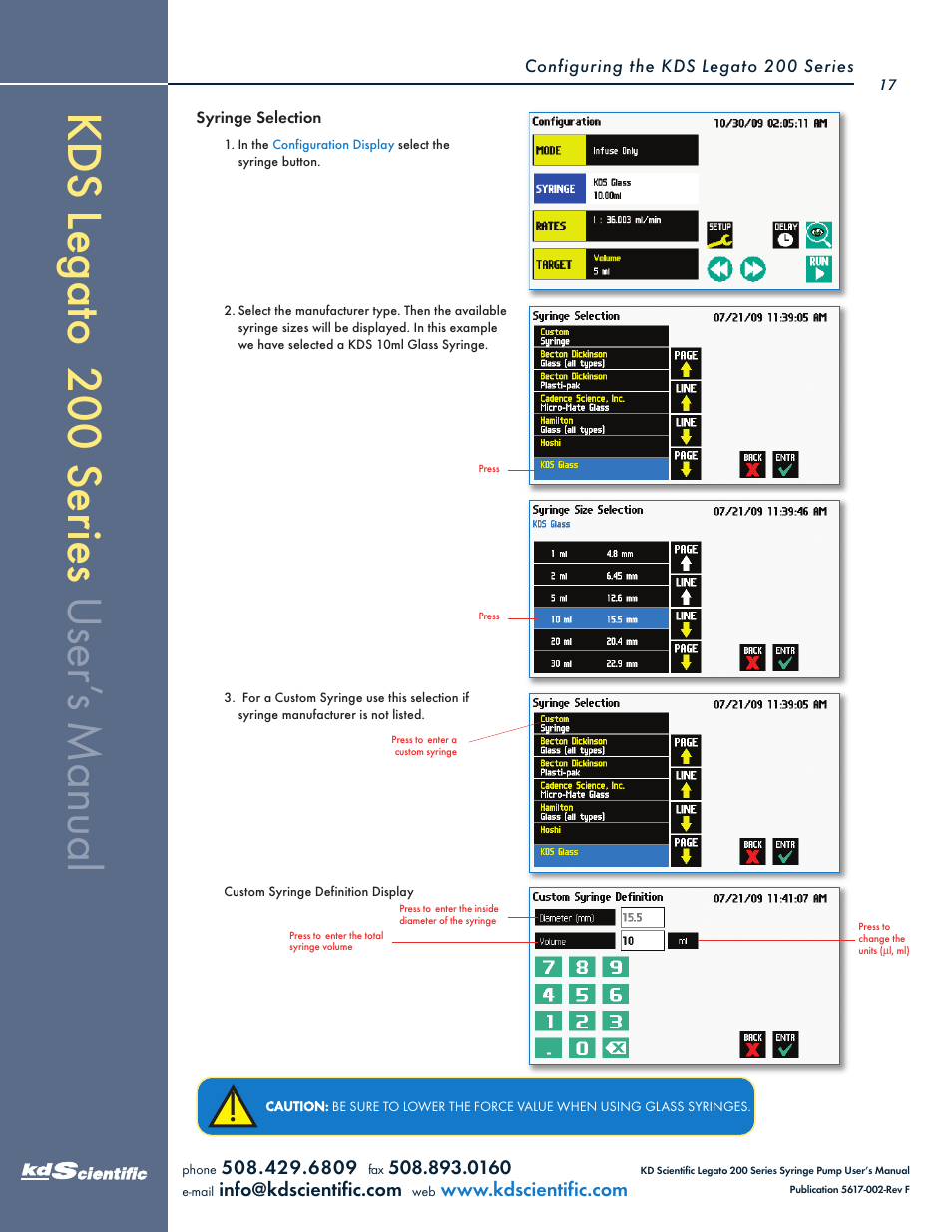 KD Scientific Legato 200 Series User Manual | Page 17 / 90