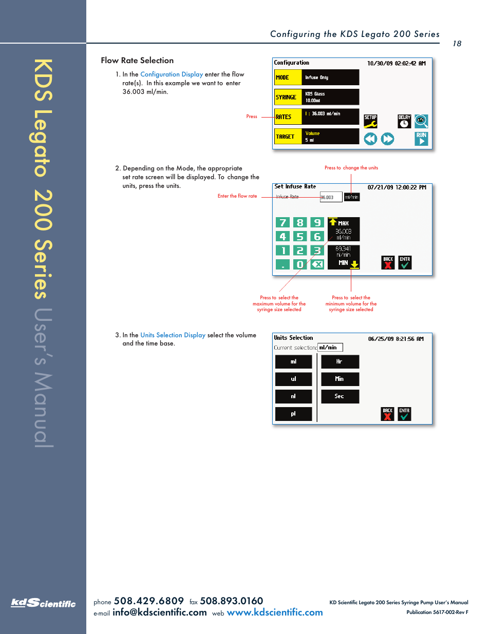 KD Scientific Legato 200 Series User Manual | Page 18 / 90