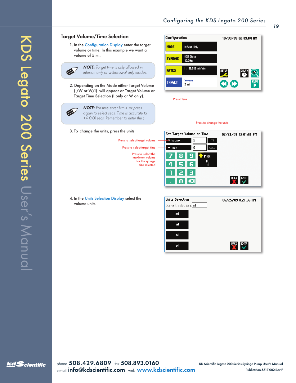 KD Scientific Legato 200 Series User Manual | Page 19 / 90