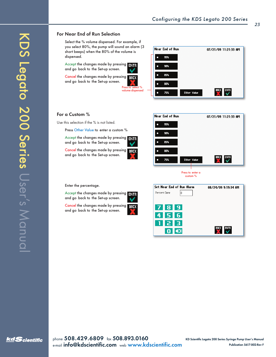 KD Scientific Legato 200 Series User Manual | Page 23 / 90