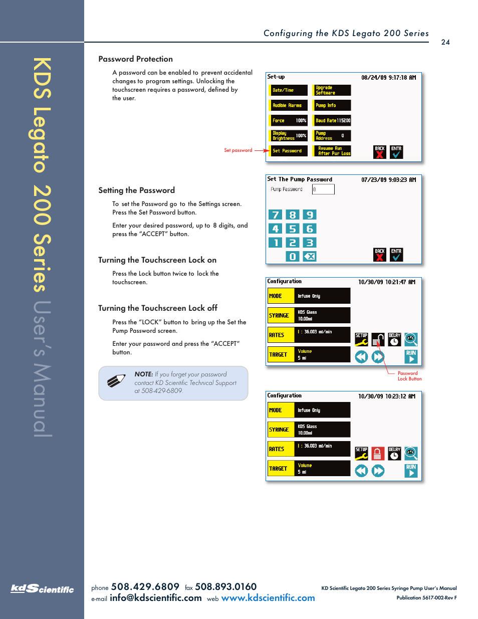 KD Scientific Legato 200 Series User Manual | Page 24 / 90