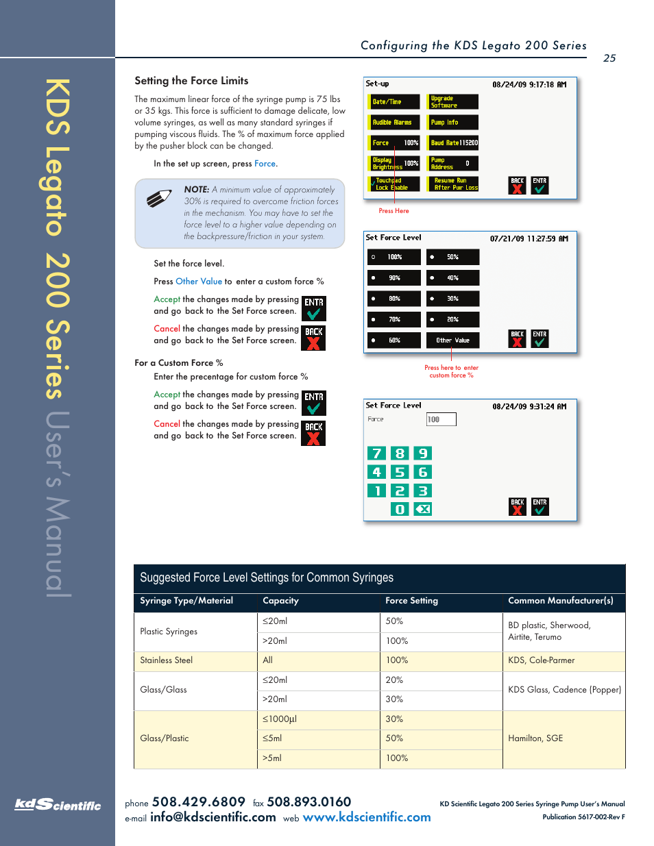 KD Scientific Legato 200 Series User Manual | Page 25 / 90