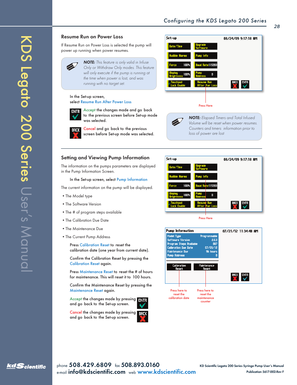 KD Scientific Legato 200 Series User Manual | Page 28 / 90