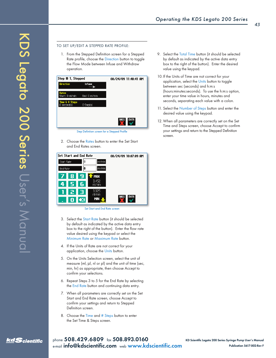 KD Scientific Legato 200 Series User Manual | Page 43 / 90