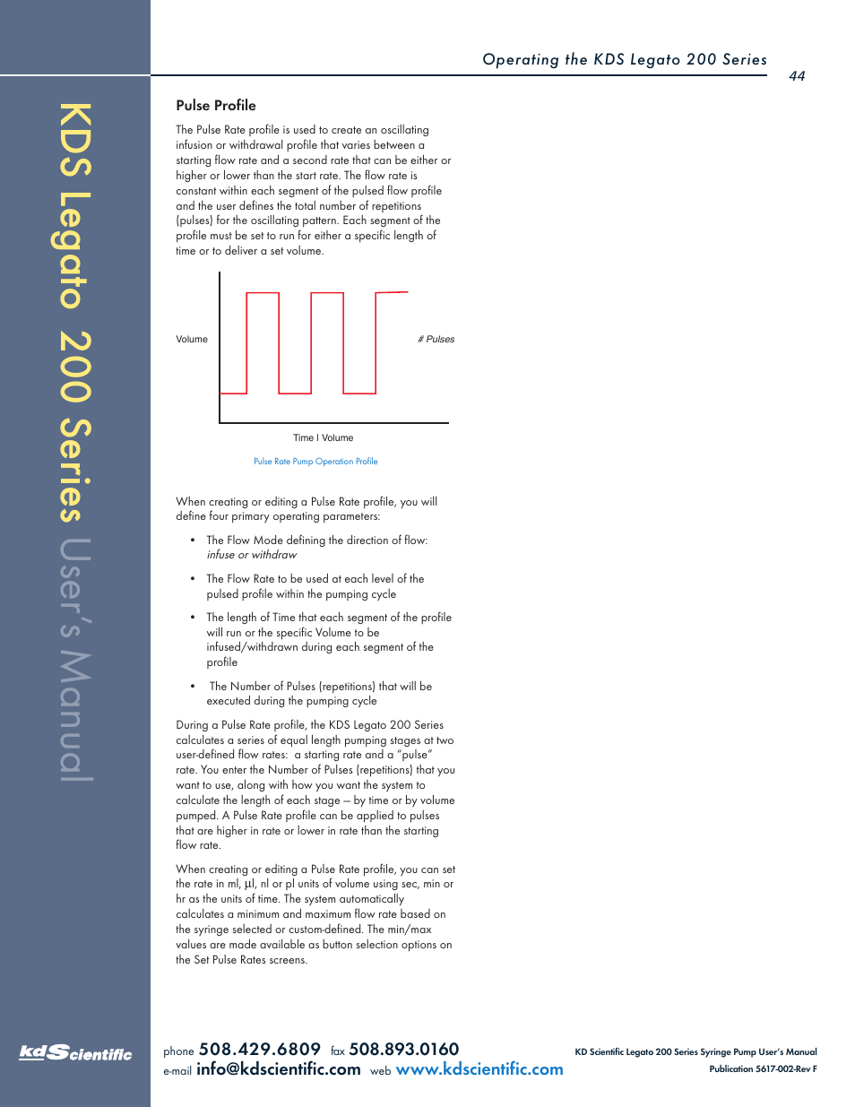 KD Scientific Legato 200 Series User Manual | Page 44 / 90