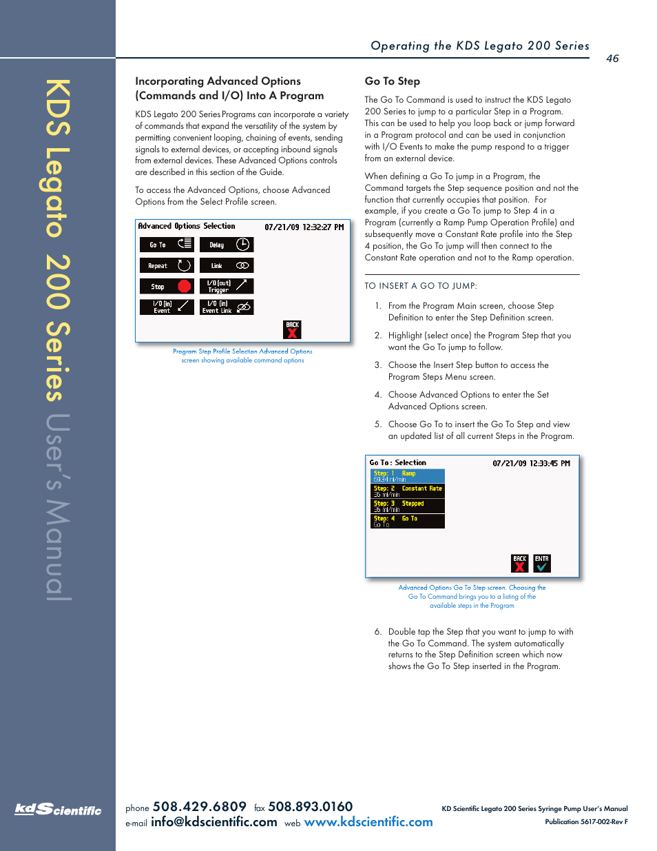 KD Scientific Legato 200 Series User Manual | Page 46 / 90