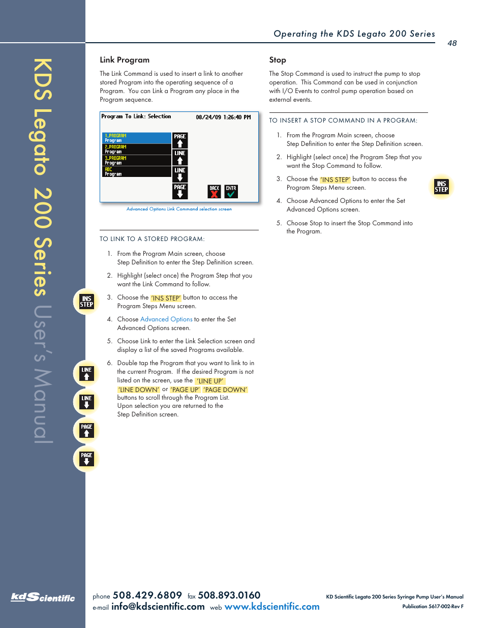 KD Scientific Legato 200 Series User Manual | Page 48 / 90