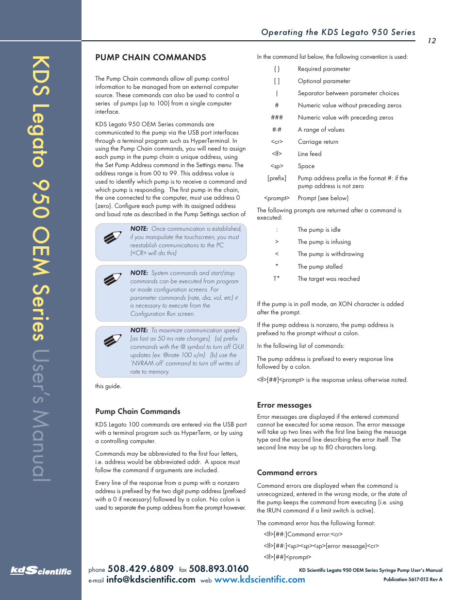 KD Scientific Legato OEM 950 User Manual | Page 12 / 30